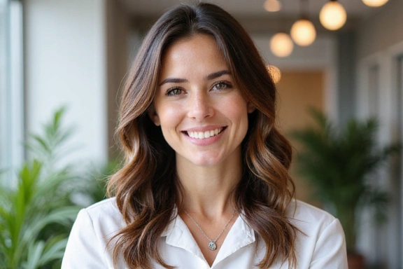 Professional portrait of Emily Rodriguez, a friendly and experienced nutritionist.